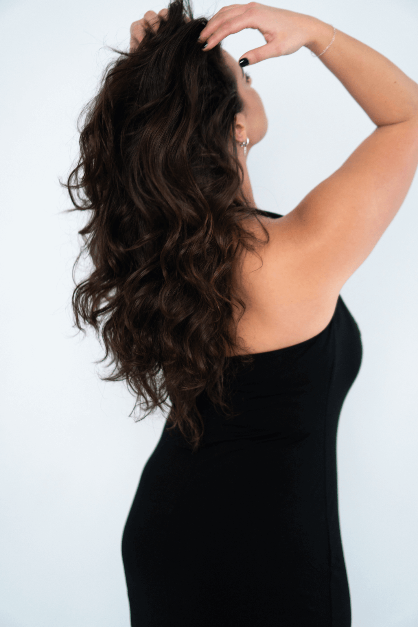 BLACK MIDI DRESS
