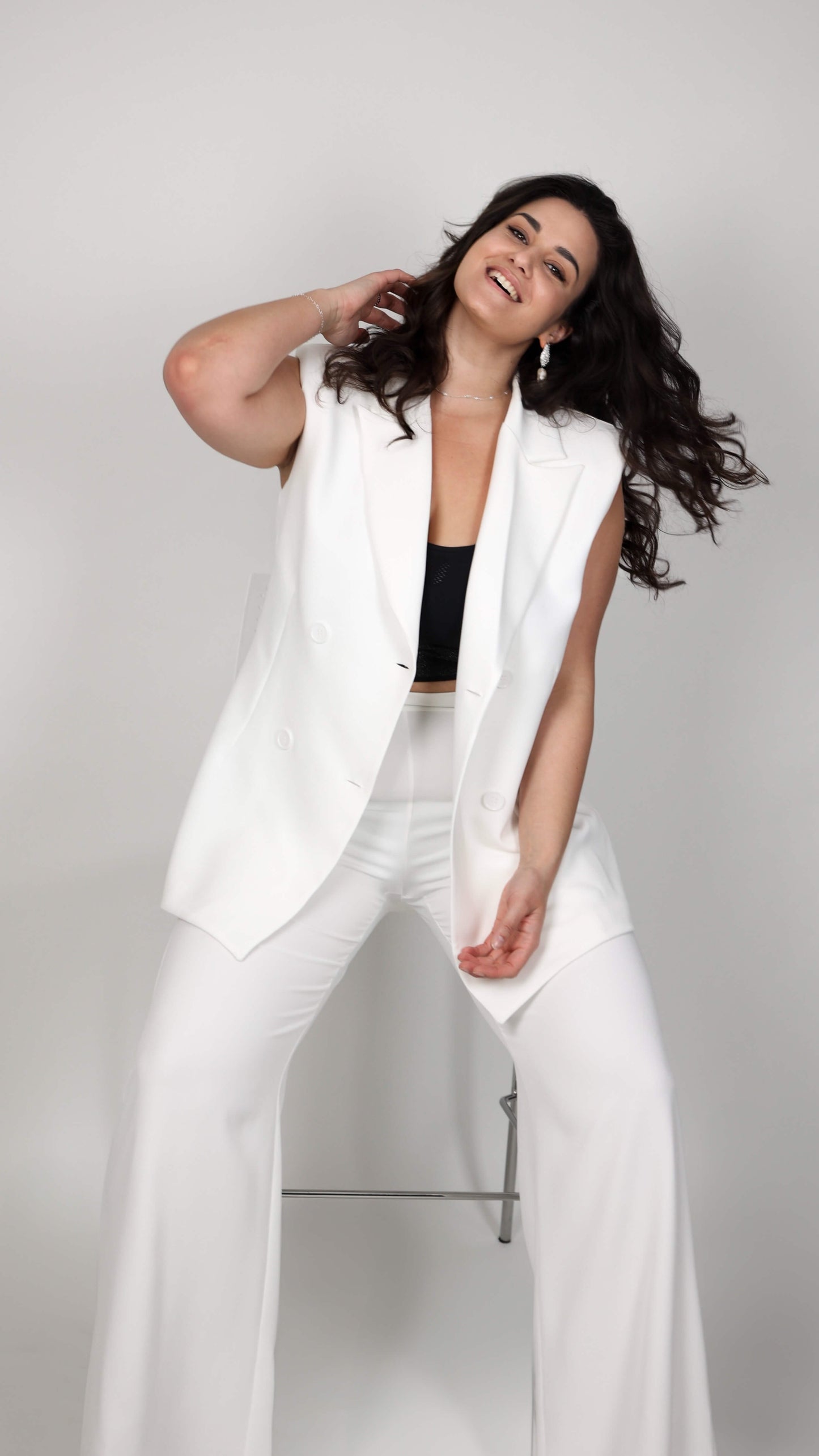 GILET DOPPIOPETTO BIANCO