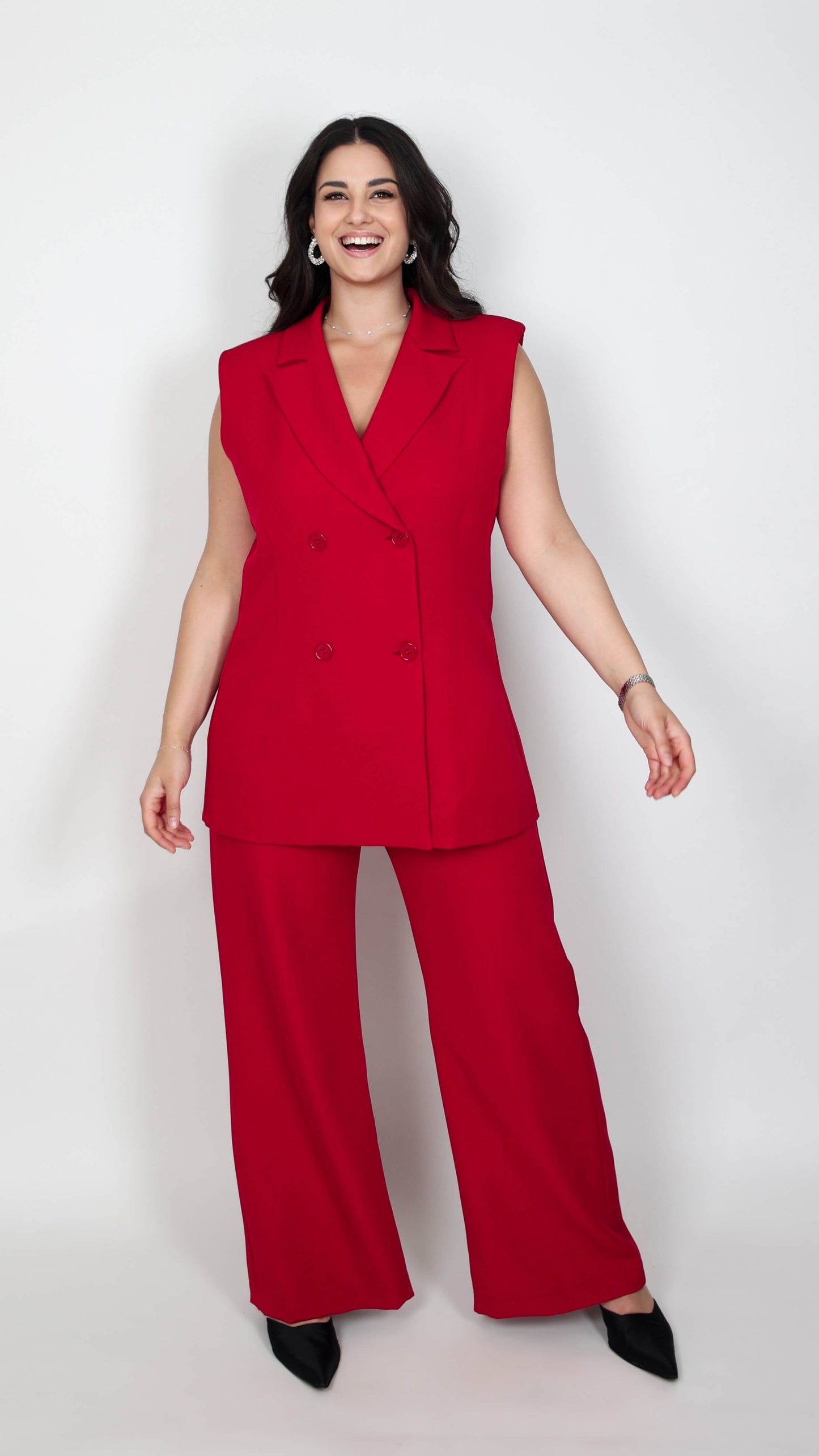 GILET DOPPIOPETTO ROSSO