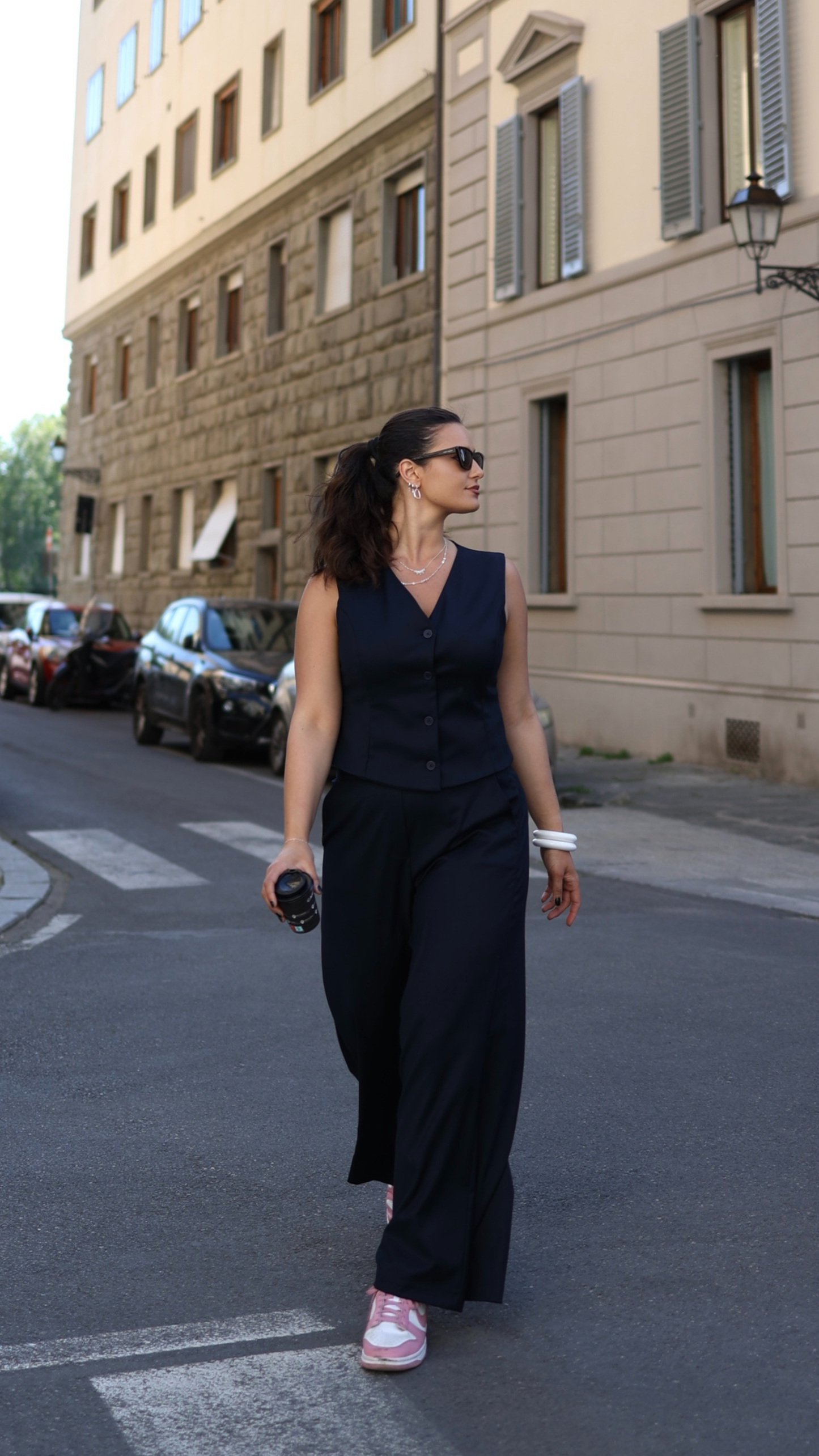 PANTALONE PALAZZO NIGHT BLUE