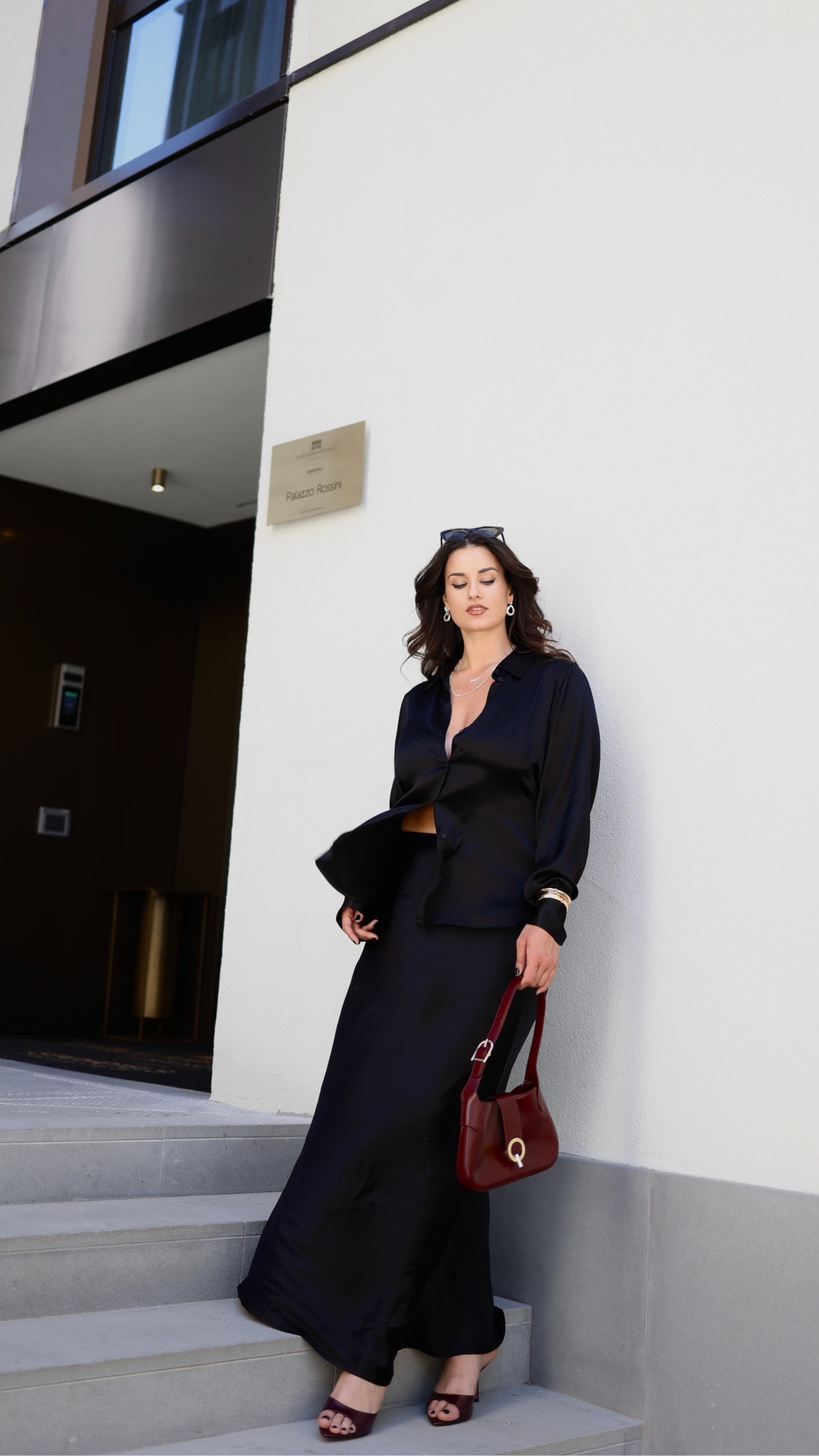 CAMICIA IN RASO NERO
