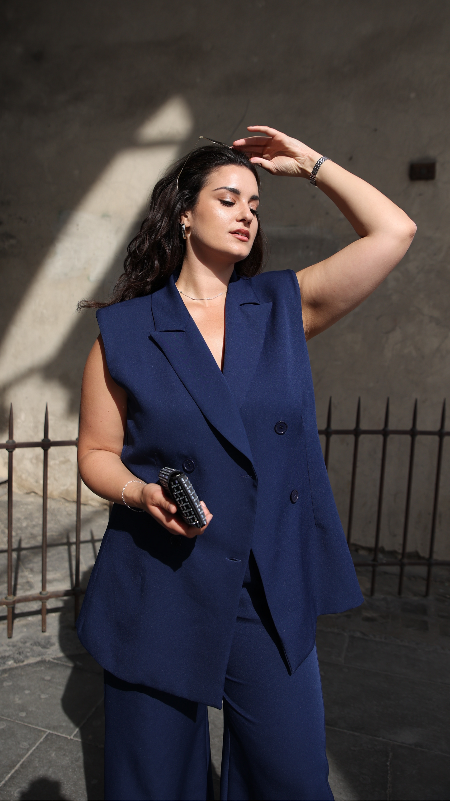 GILET DOPPIOPETTO BLU